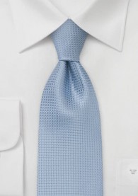 Krawatte hellblau mit markanter Kreuz-Struktur