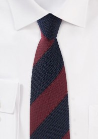 Krawatte klassisches Streifendesign bordeaux...