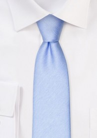 Krawatte unifarben melierte Struktur eisblau