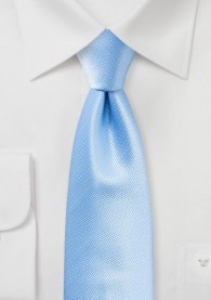 Krawatte strukturiert uni eisblau