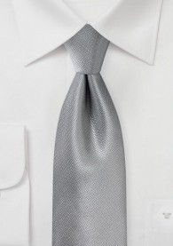 Krawatte Struktur uni silber