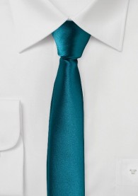 Extra schlanke Krawatte dunkeltürkis