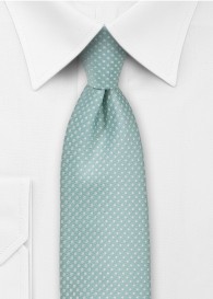 XXL-Krawatte zierliche Pünktchen mintgrün