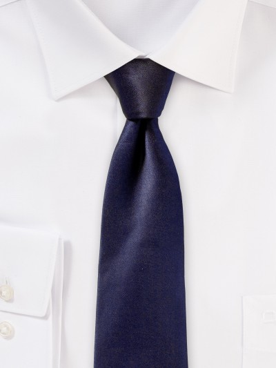 Seiden-Krawatte raffinierter Glanz navy