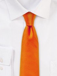 Seiden-Krawatte raffinierter Glanz orange