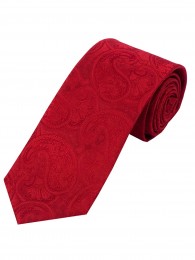 Markante Krawatte Paisley-Motiv rot