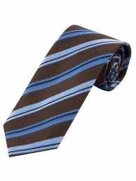 Krawatte Linien eisblau schokoladenbraun
