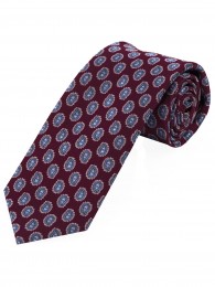Besonders schmal geformte Krawatte Paisleymotiv