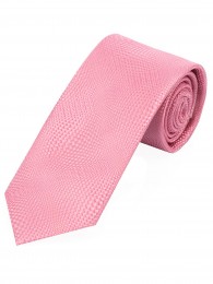 Krawatte schmal Struktur-Dekor rosa 