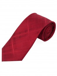Krawatte schmal geformt Struktur-Dessin rot...