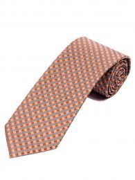 Krawatte schmal Struktur-Dekor kupfer-orange...