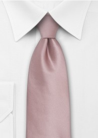 Einfarbige Clip-Krawatte rosé