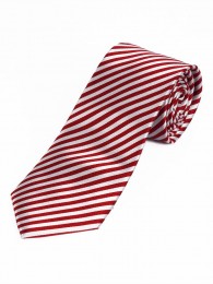 Krawatte Blockstreifen rot weiß