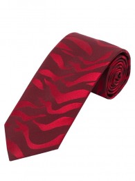 Krawatte Wellen-Dekor rot