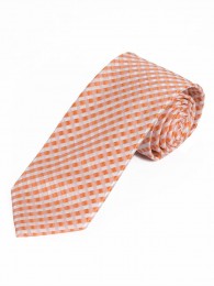 Krawatte elegante Gitter-Oberfläche orange weiß