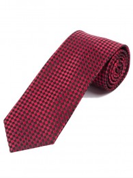 Krawatte stilsichere Netz-Struktur teerschwarz rot