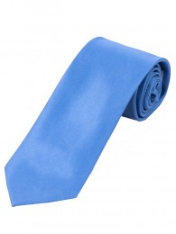 Satin-Krawatte Seide monochrom himmelblau