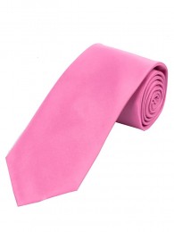 Satin-Krawatte Seide einfarbig rosa
