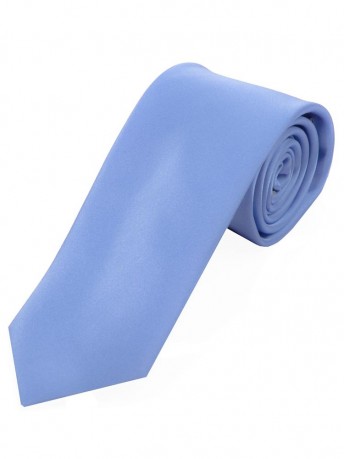 Satin-Krawatte Seide monochrom himmelblau