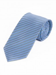 Krawatte dünne Streifen eisblau braungrün