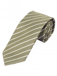 Krawatte dünne Streifen jagdgrün weiß