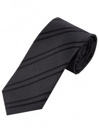 Krawatte dunkelgrau Struktur-Pattern