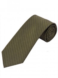 Krawatte oliv Struktur-Dekor