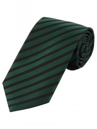 Streifen-Krawatte tannengrün tiefschwarz