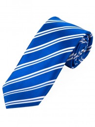 Streifen-Krawatte blau schneeweiß