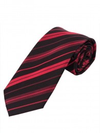 Streifen-Krawatte tintenschwarz rot