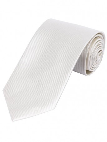 Schmale Krawatte monochrom Streifen-Oberfläche perlweiß