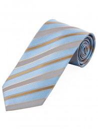Streifen-Krawatte hellblau creme