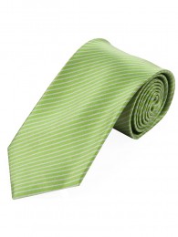 Krawatte dünne Linien grün weiß
