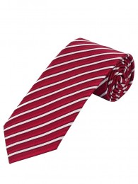 Streifen-Krawatte  rot und weiß