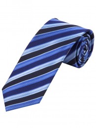 Streifen-Krawatte eisblau ultramarin
