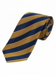 Krawatte stilsicheres Streifen-Dessin senfgelb