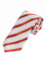 Krawatte stilvolles Streifen-Muster weiß rot