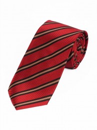 Krawatte stilvolles Streifen-Dessin rot