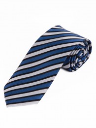 Krawatte elegantes Streifen-Pattern königsblau