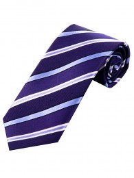 Stylische Krawatte streifig lila hellblau...