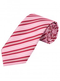 Modische Krawatte streifengemustert rot rosa