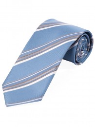 Krawatte schwungvolles Streifendesign  hellblau