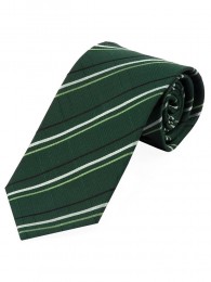 Krawatte stylisches Streifenmuster  edelgrün