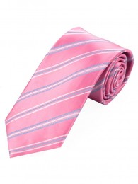 Krawatte dynamisches Streifendesign  rosa himmelblau weiß