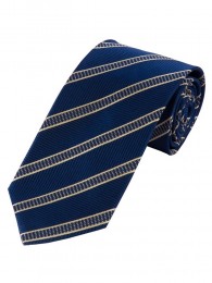 Krawatte Struktur-Dessin Streifen marineblau