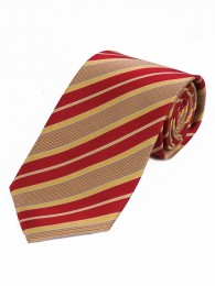 Lange Krawatte modisches Streifen-Pattern safran