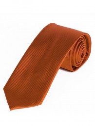 XXL-Krawatte unifarben Streifen-Oberfläche orange
