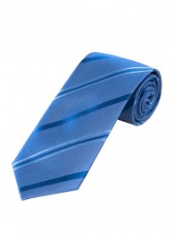 Streifen-Krawatte XXL eisblau ultramarin