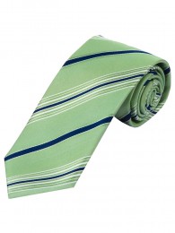 Modische XXL  Krawatte gestreift hellgrün