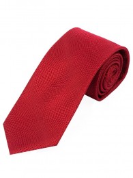 Lange Krawatte rot Struktur-Dekor